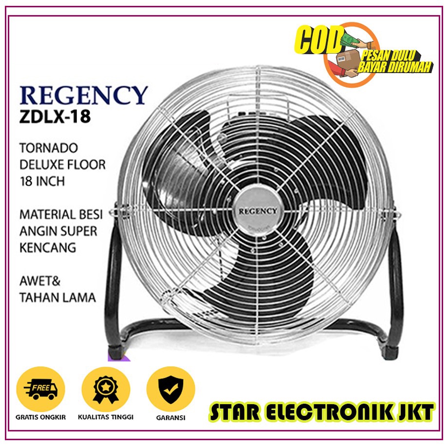 REGENCY ZDLX 18 Kipas Angin Tornado Duduk Meja/Floor Fan -18 inch