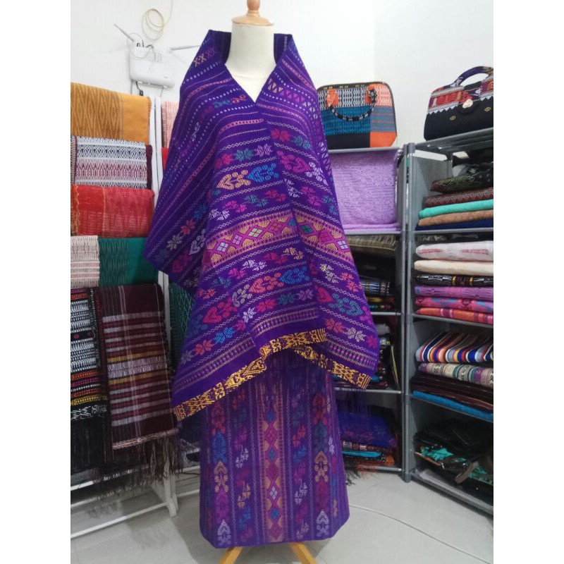 Sadum Full Ungu Songket Tarutung