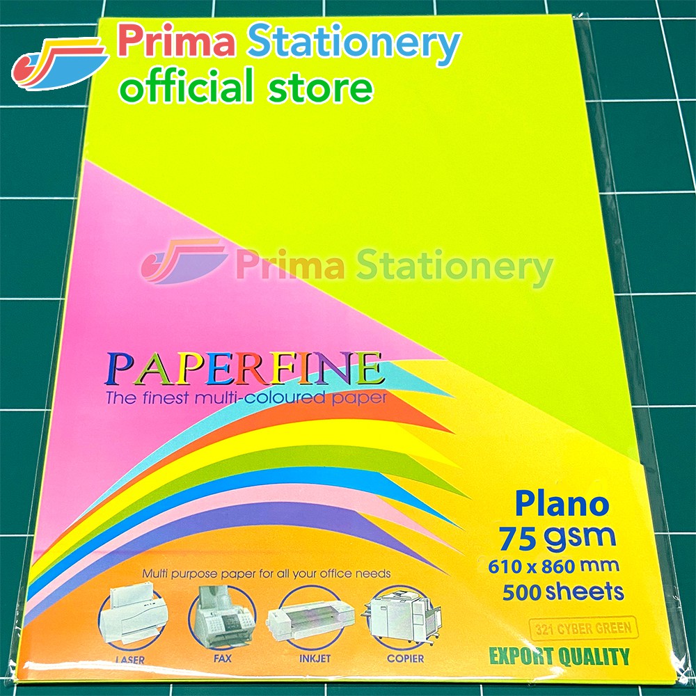 Kertas HVS Warna Paperfine Plano Isi 500 Lembar Warna Cyber