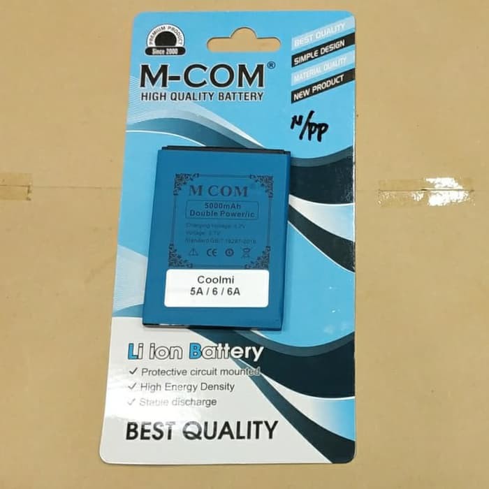 Battery Batre Baterai Double Power Mcom Coolmi 5A 6 6A