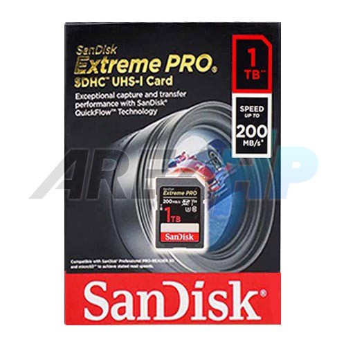 Sandisk 1TB 1 TB Extreme Pro 200 mb/s SD SDXC Card