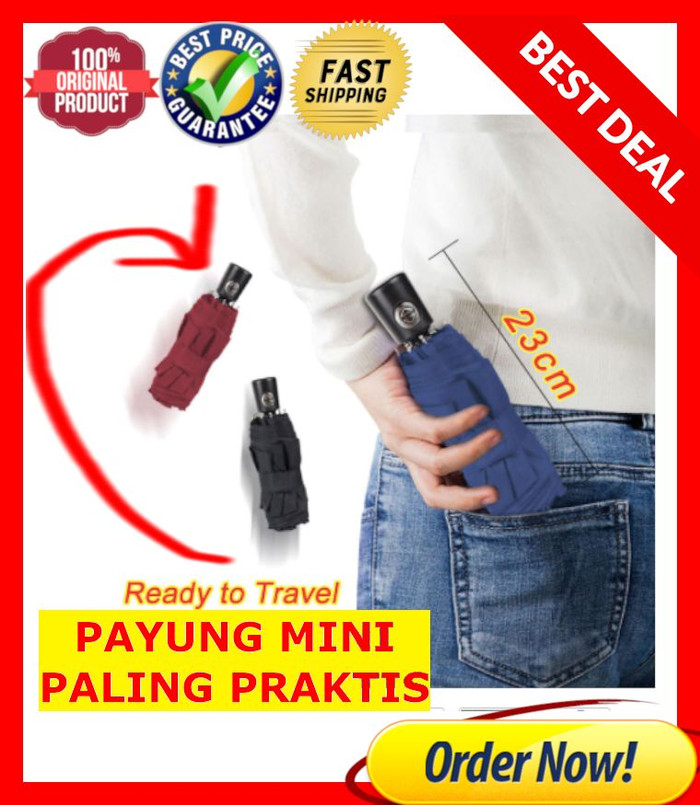 Payung Lipat Mini Cantik Anti UV - Mini Umbrella with Anti