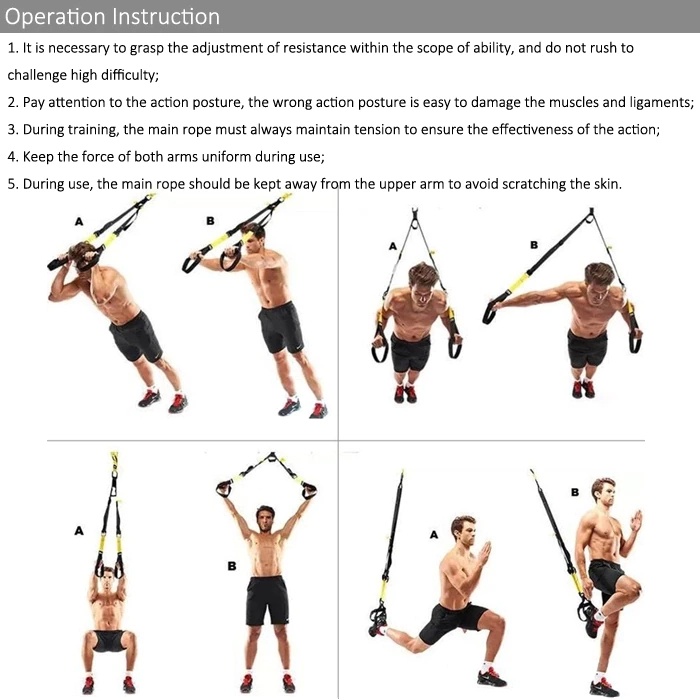 Tali Fitness / Tali Stretching / Yoga Fitness Gym Power Rope - Fitness Resistance Bands Hanging Belt Sport Gym Workout Fitness Workout Sport Equipment Gym Muscle Training Pull Rope Straps / pitnes / fitnes / gym / gim / olahraga / alat fitness