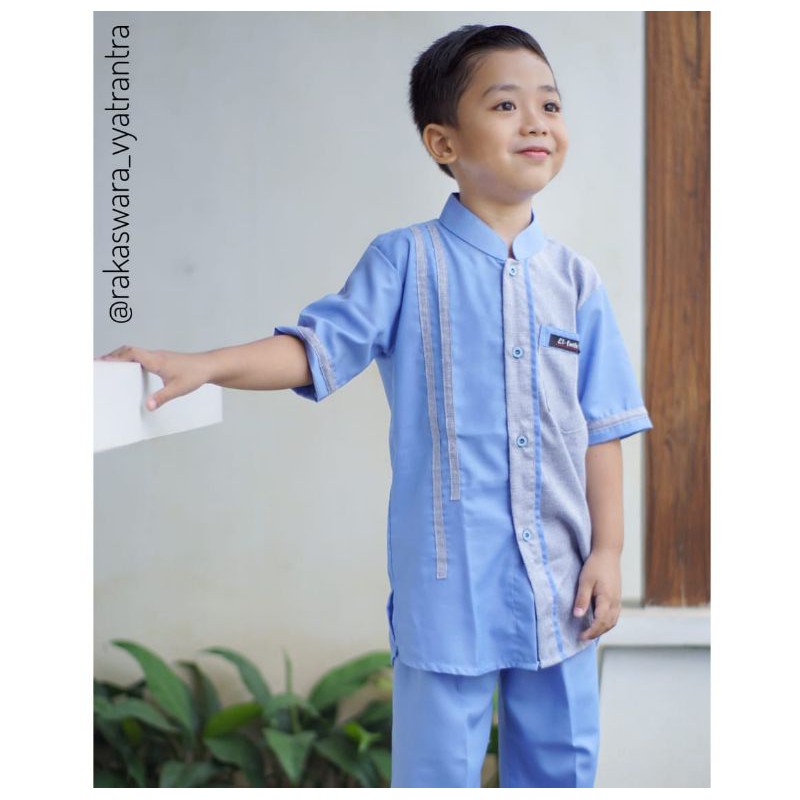 Setelan Anak Al-Ghifari (By El-Fath) || Koko Muslim Anak Laki-laki.