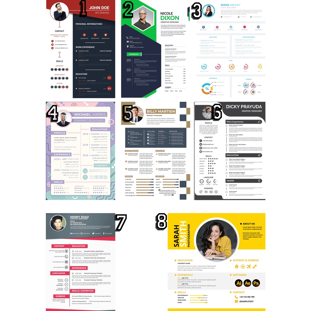 

Design dan Template CV (Curiculume Vitae) Professional dan Menarik