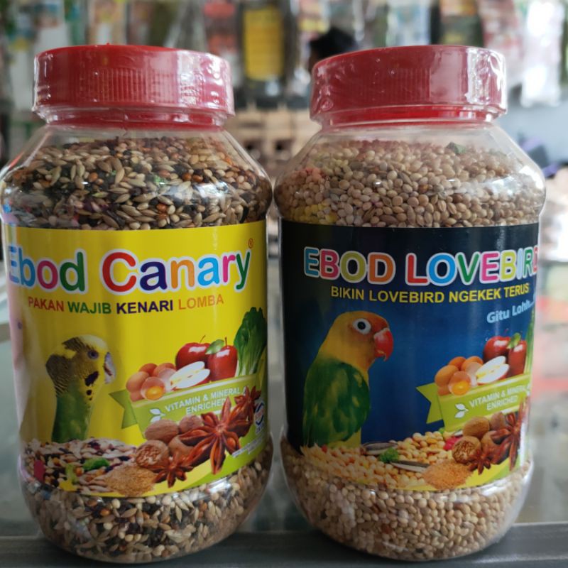 pakan milet Ebod kenari / love bird botol