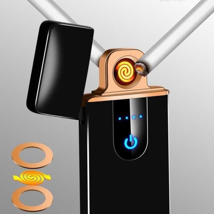 MAGIC LIGHTER PREMIUM MATCHES KOREK API ELEKTRIK FINGERPRINT OTOMATIS