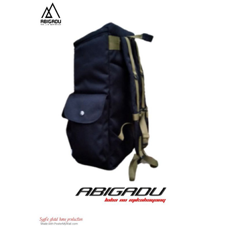 Backpack Casual Klasik Bucket / Ransel Unisex Casual Dark | ABIGADU