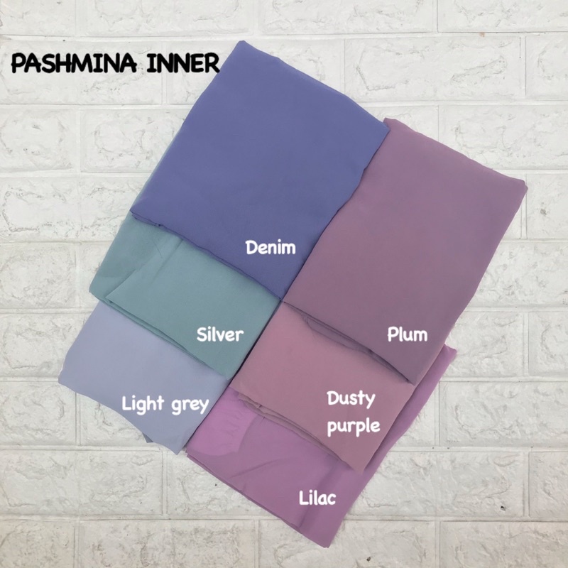 PASHMINA INNER 2IN1 PREMIUM CERUTY BABYDOLL / PASMINA INSTAN ADA INER MURAH