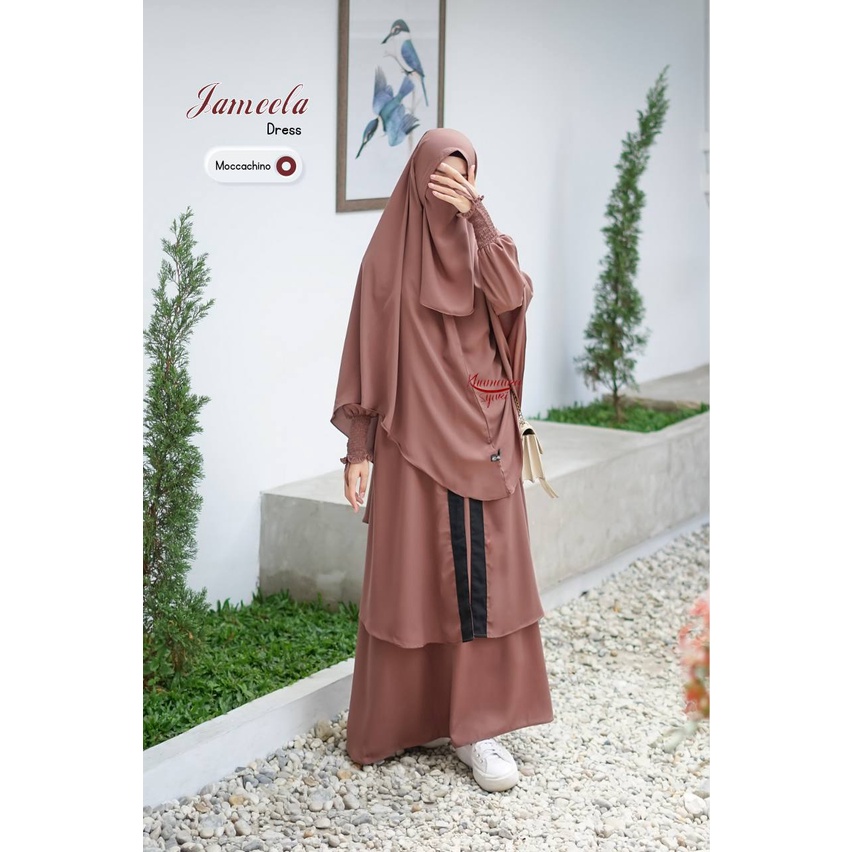 JAMEELA SET GAMIS JILBAB SERIES by KHUMAIRA SYARI klambieakhwat BISA COD |