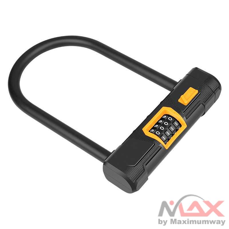 Tonyon Gembok Sepeda U-Lock Kode Angka 4 Digit - TY733 Warna Hitam