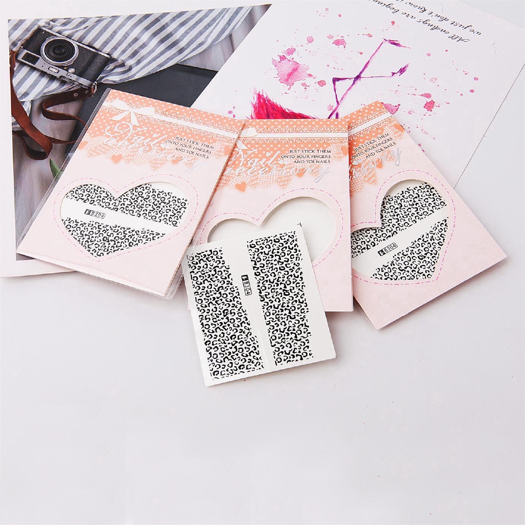 1 Lembar Stiker Kertas Foil Transfer Air Motif Leopard Untuk Dekorasi Nail Art/Manicure