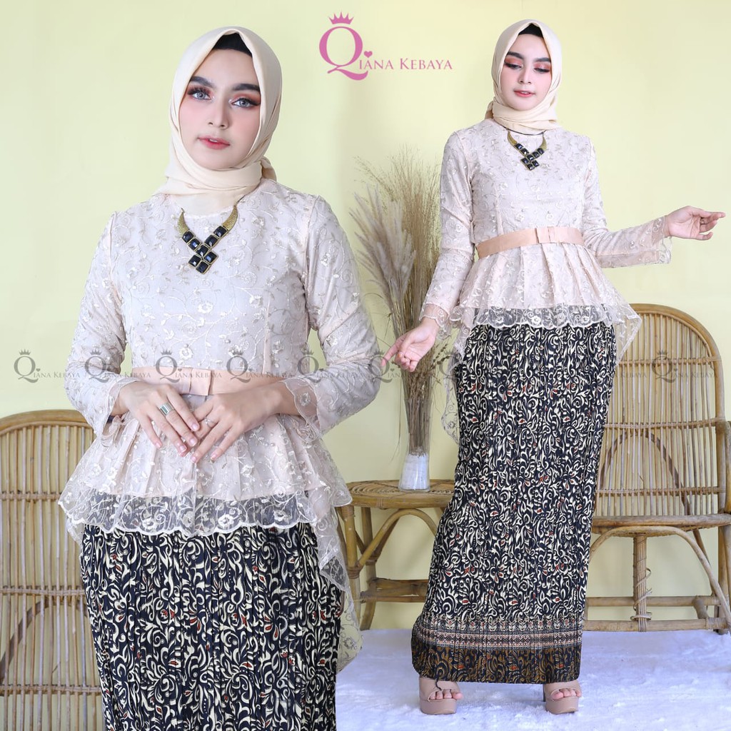 Setelan Kebaya Aurora Tille Aneka Pilihan Warna