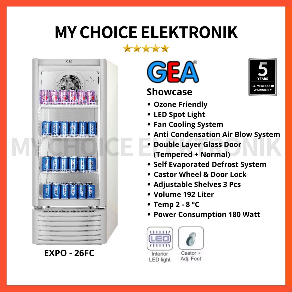 GEA Showcase EXPO-26FC / EXPO-26 FC / Expo 26 FC Display Cooler 192L