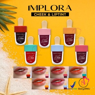 Image of [BPOM] IMPLORA Cheek & Liptint / Lip Tint / Ice Cream 5.5gr