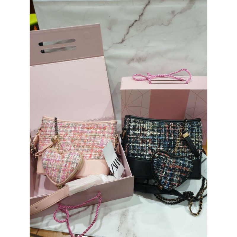 ZARA GABRIELLE LOVE GIFTSET/ZARA BAG/TAS ZARA