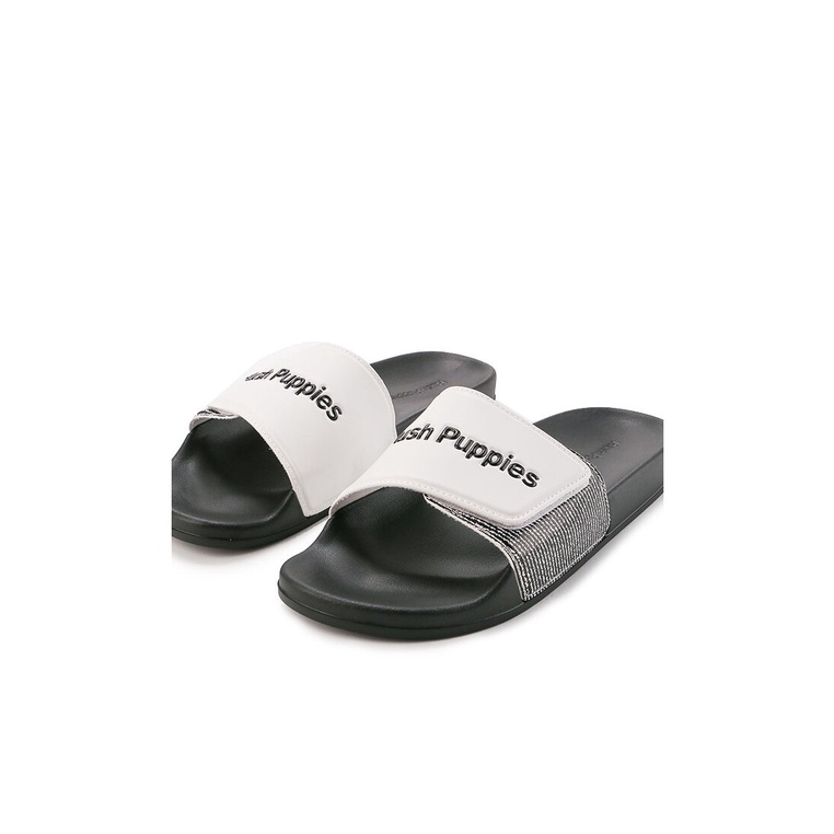 SANDAL SLIDE HUSH PUPPIES PRIA ORIGINAL CASUAL BRANDED HITAM HM18