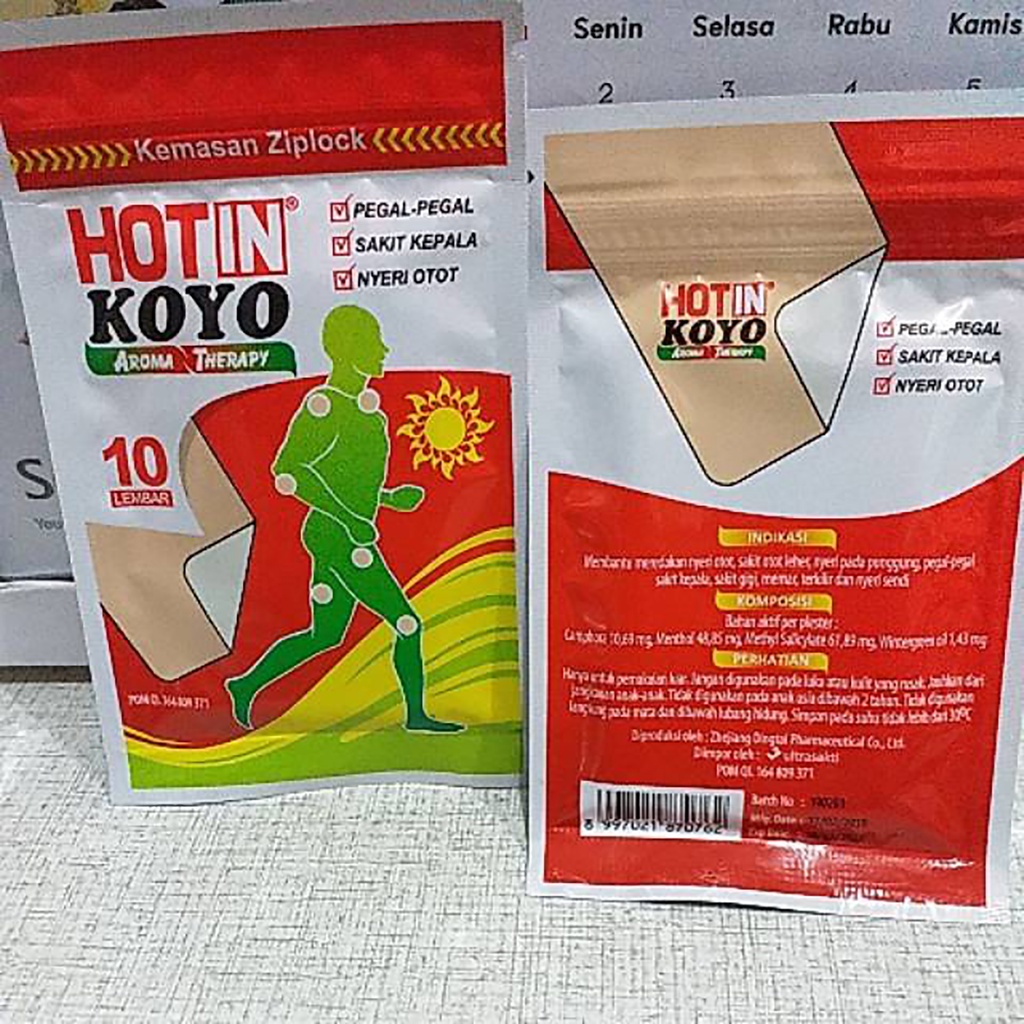 Bisa COD Hot In Koyo Sachet Aromatherapy Pegel Linu Sakit Kepala Nyeri Otot Isi 10 Koyo