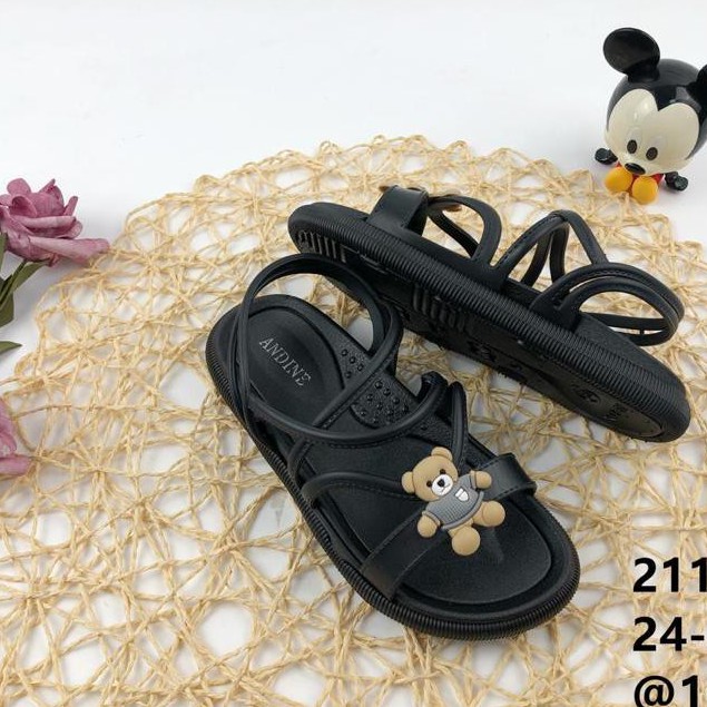 Sandal Anak Perempuan Bahan Karet Model Lucu 1-4 Tahun Import Beruang / Sandal Jelly Anak 2110 - 2k