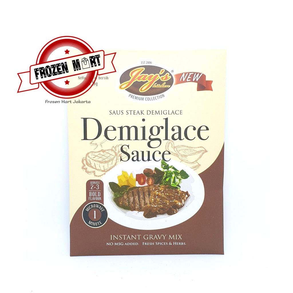 JAY'S KITCHEN DEMIGLACE SAUCE STEAK 25GR