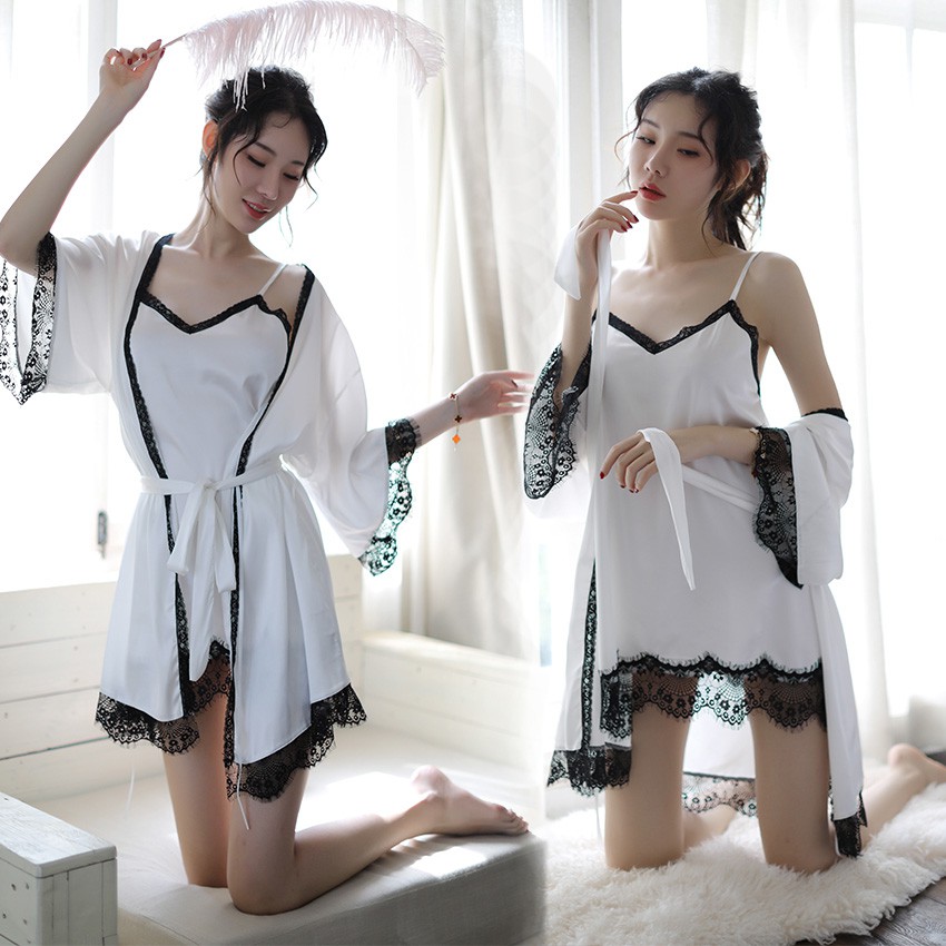 D1976 Sexy Stuff Lingerie Hot Sexy Maid Pembantu Waitresses Binal Warna Putih Seksi