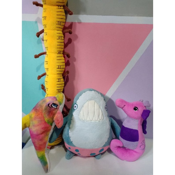 Koleksi Boneka Hewan Ikan Hiu Lumba Kuda Laut