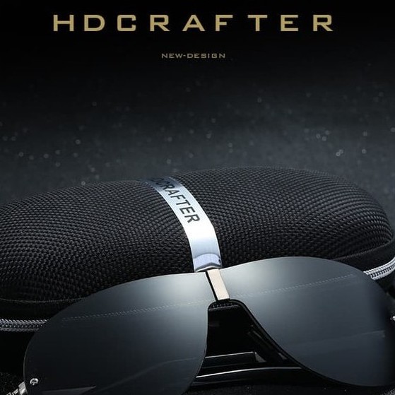 Kacamata hitam pria anti silau HDCrafter Polarized