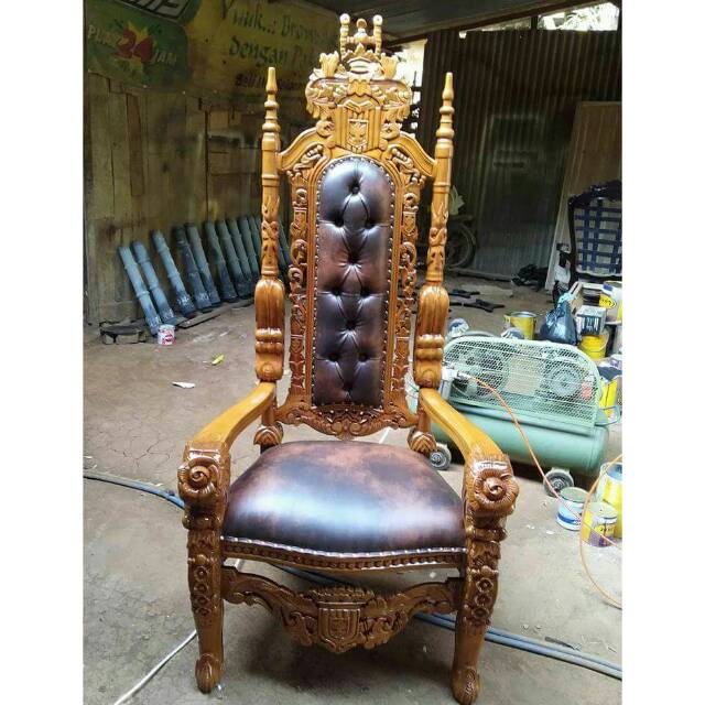 Kursi raja ukiran bunga mebel Jepara mebel jati Jepara mebel bagus Jepara