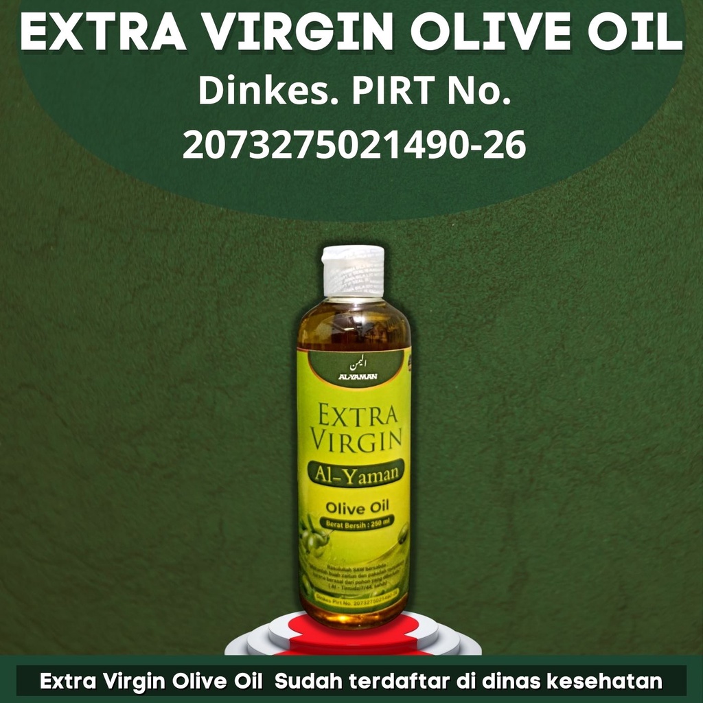 Minyak Zaitun Asli Olive Oil Extra virgin Al Yaman 250 ml