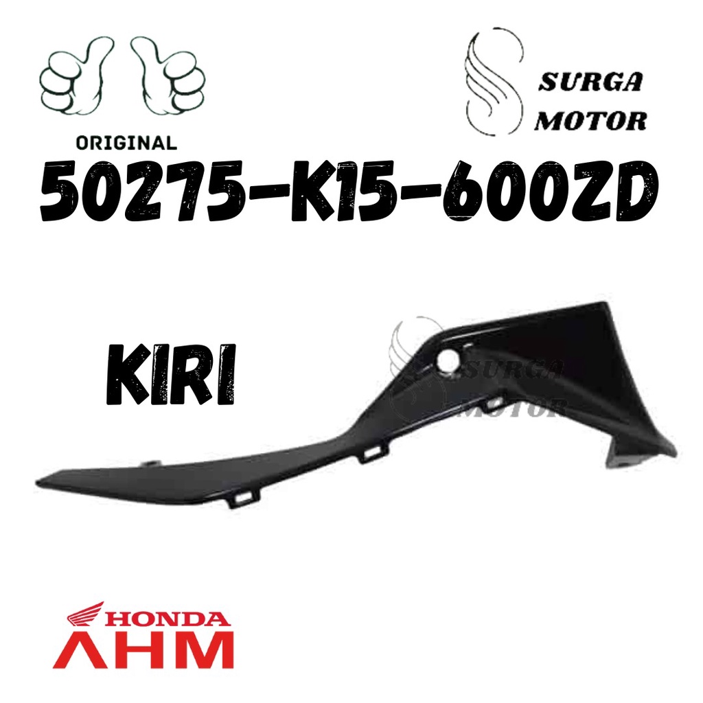 Cover Body Panel L Left Shroud Hitam Black KIRI Honda New CB150R StreetFire K15M CB 150r 150 R CB150