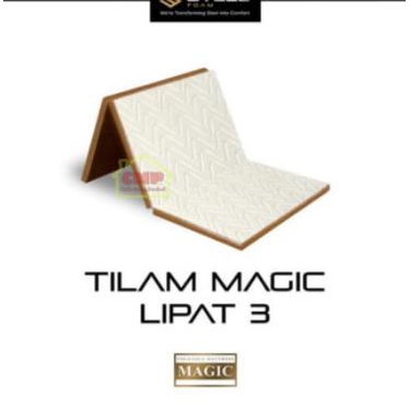 Tilam Lipat Magic Fordable 3 kaki Steel Foam Kasur Busa Matras