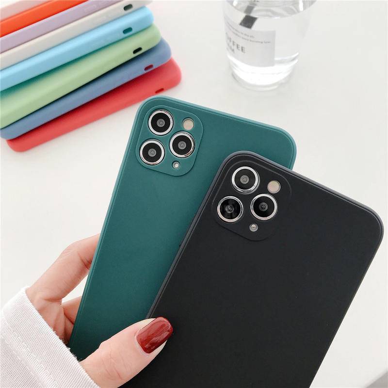 Soft Case TPU Warna Permen Polos Cover iPhone 13 12 11 Pro MAX Mini X XS MAX XR Se 2022 2020 6 6S 7 8 Plus