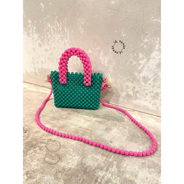 NENAS - READY STOCK Roka beads bag / beaded bag / tas manik-manik