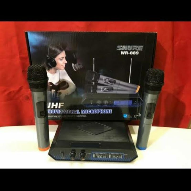 Mic wireless shure WR 889 WR889 MICROPHONE WIRELESS mic wireless WR 889 MIC WIRELESS MURAH BAGUS