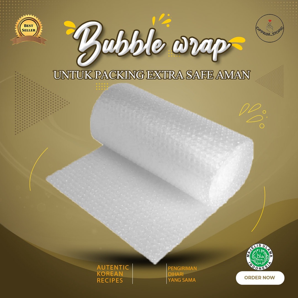 

BUBBLE WRAP UNTUK PACKING EXTRA SAFE AMAN