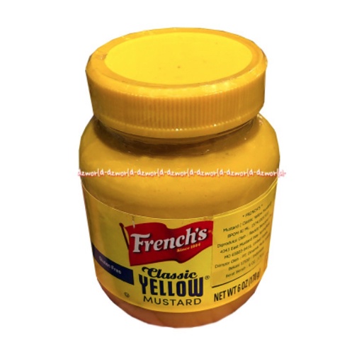 French's Classic Yellow Mustard Jar 170gr Krim Mustard Kuning Frenchs Klasik Saos Saus Mustards