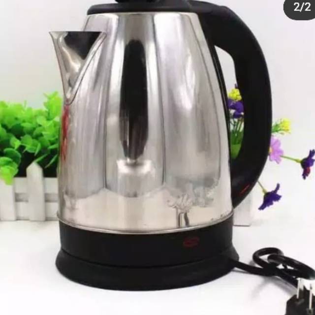 TEKO LISTRIK 2 LITER ELECTRIC KETTLE TEKO LISTRIK PEMANAS AIR KAPASITAS 2 LITER TERMURAH