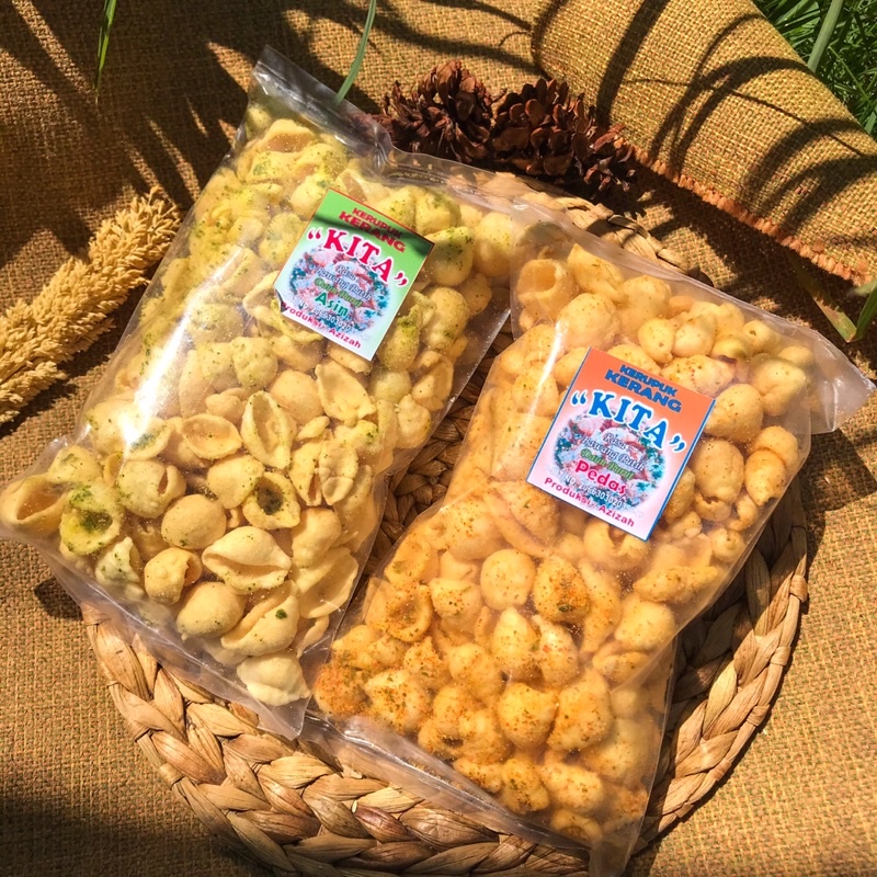 

(KEMASAN BESAR) KERUPUK KERANG DAUN PURUT KITA | CEMILAN KERUPUK KERANG | CEMILAN KITA UKURAN BESAR