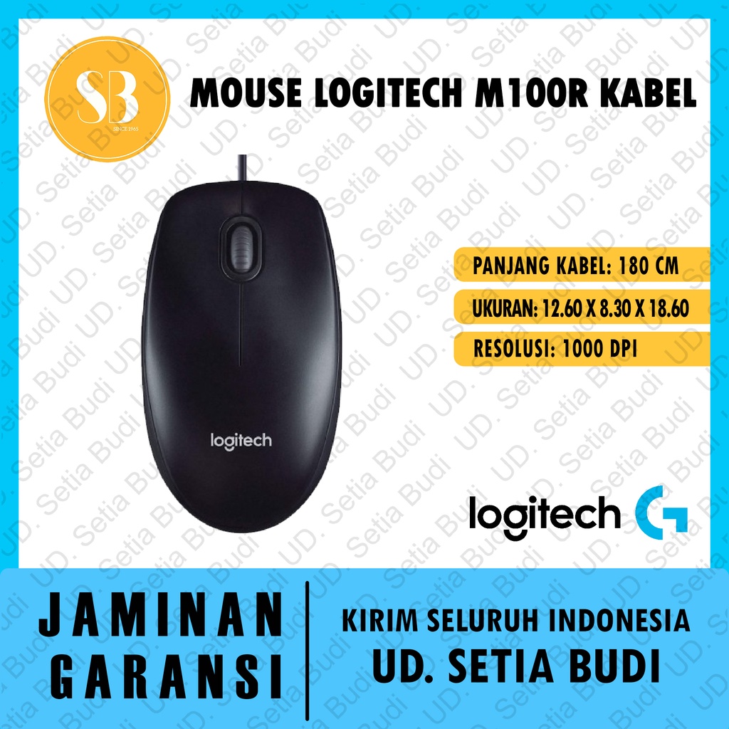 Mouse Logitech M100R Kabel