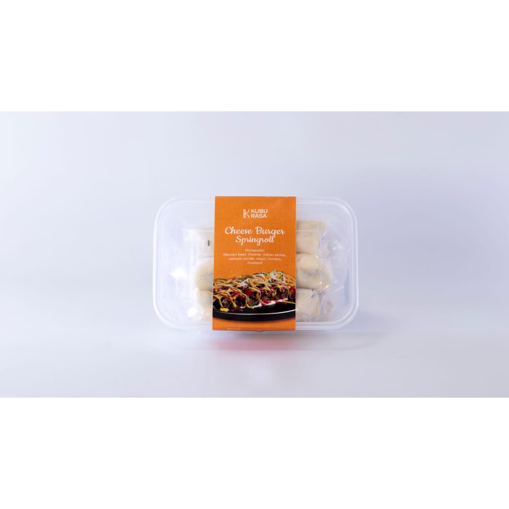 

Cheese Burger Springroll Kubu Rasa Frozen Food 412 Gr|Lumpia/Kollabora