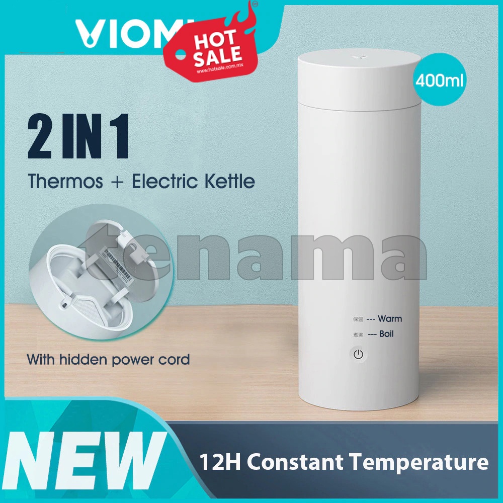 Viomi Teko Termos 400ml Botol Minum Listrik Portable Stainless Steel Kettler