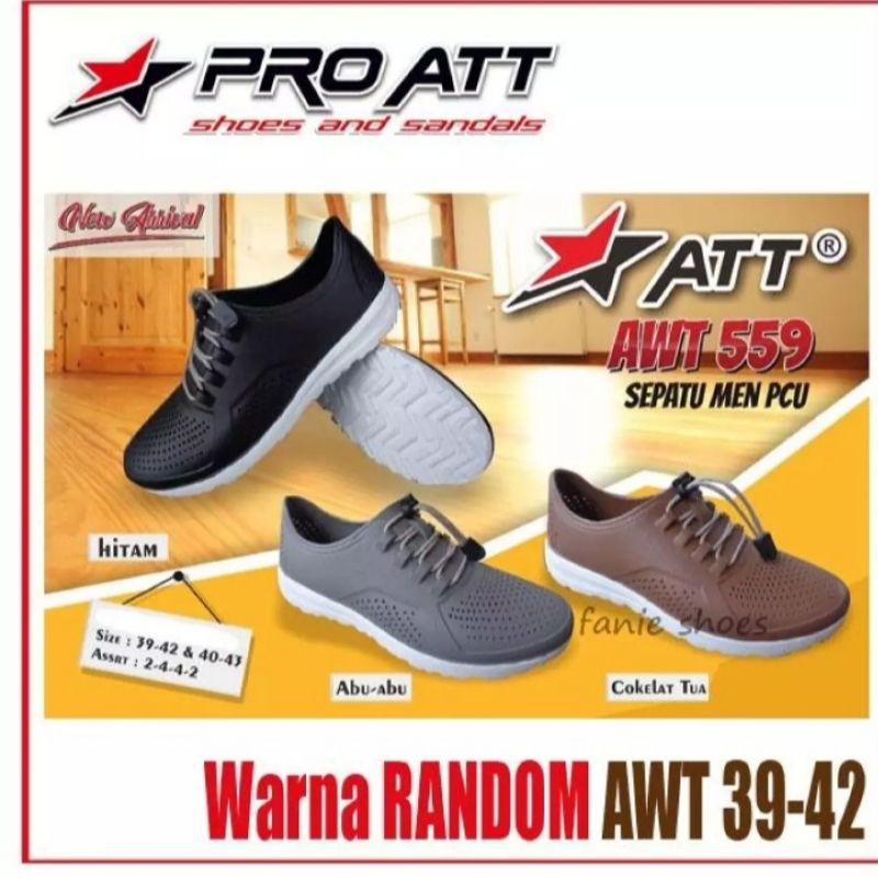 ATT AWT 559 / SEPATU KARET SLIP ON PRIA