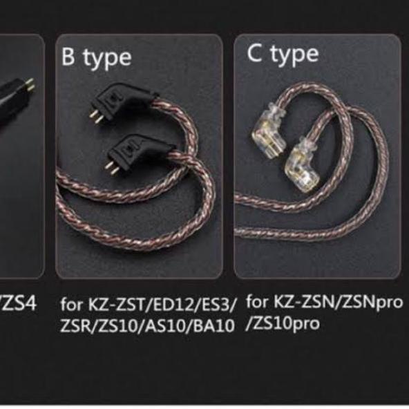 ❁ [] Kabel KZ with Mic ZSN ZST ZSA ZS5 EDX ZST PRO ZST X ZSN PRO X DQ6 CCA TRN ZS10 PRO ZSX Kabel KZ