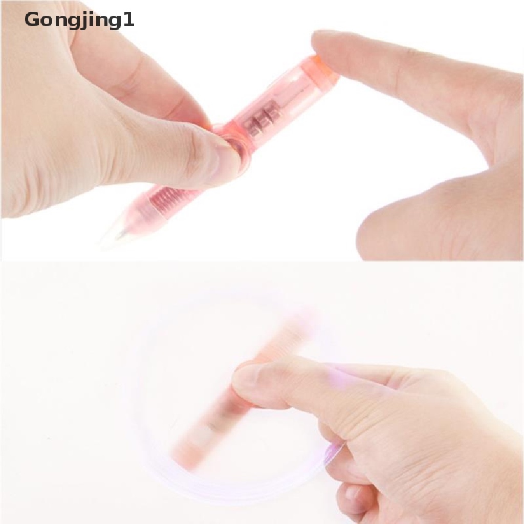 Gongjing1 Pulpen Fidget Spinner Gyro Dengan Lampu Led Untuk Kantor