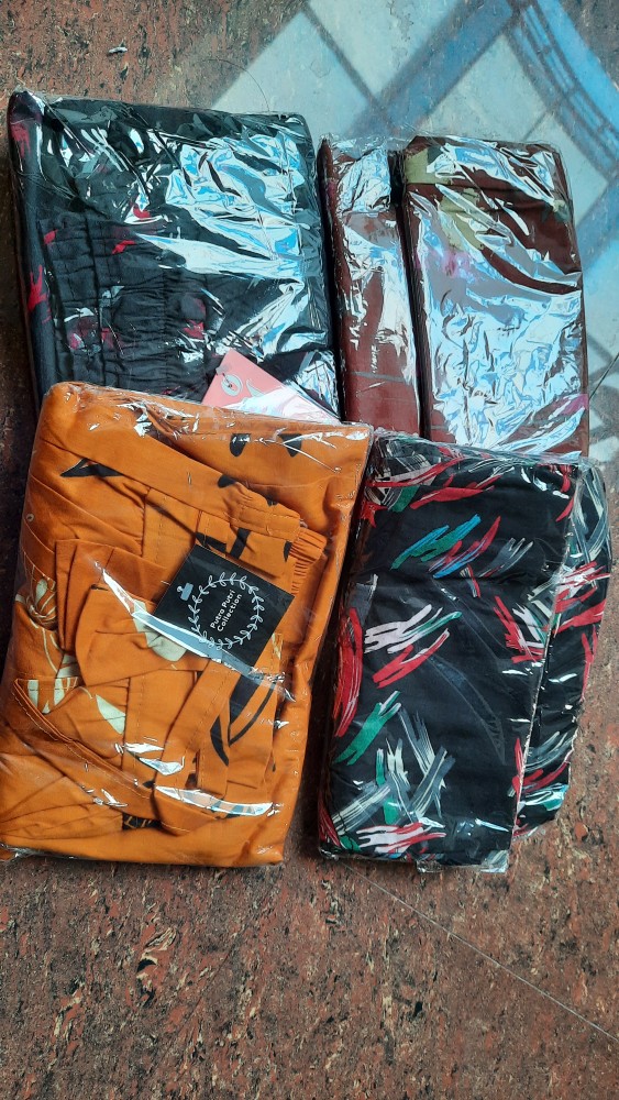 Celana Kulot Panjang Dewasa Wanita Bahan Katun Streach Motif Santai Obral Murah