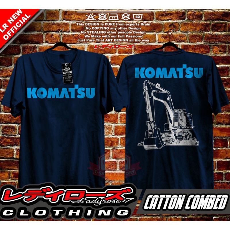 KAOS PRIA KOMATSU ALAT BERAT NEW