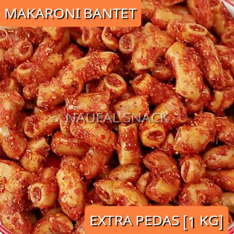 

[PROMO MURAH] 1 KG MAKARONI BANTET bantat rasa extra pedas murah enak gurih grosir NAUFAL SNACK