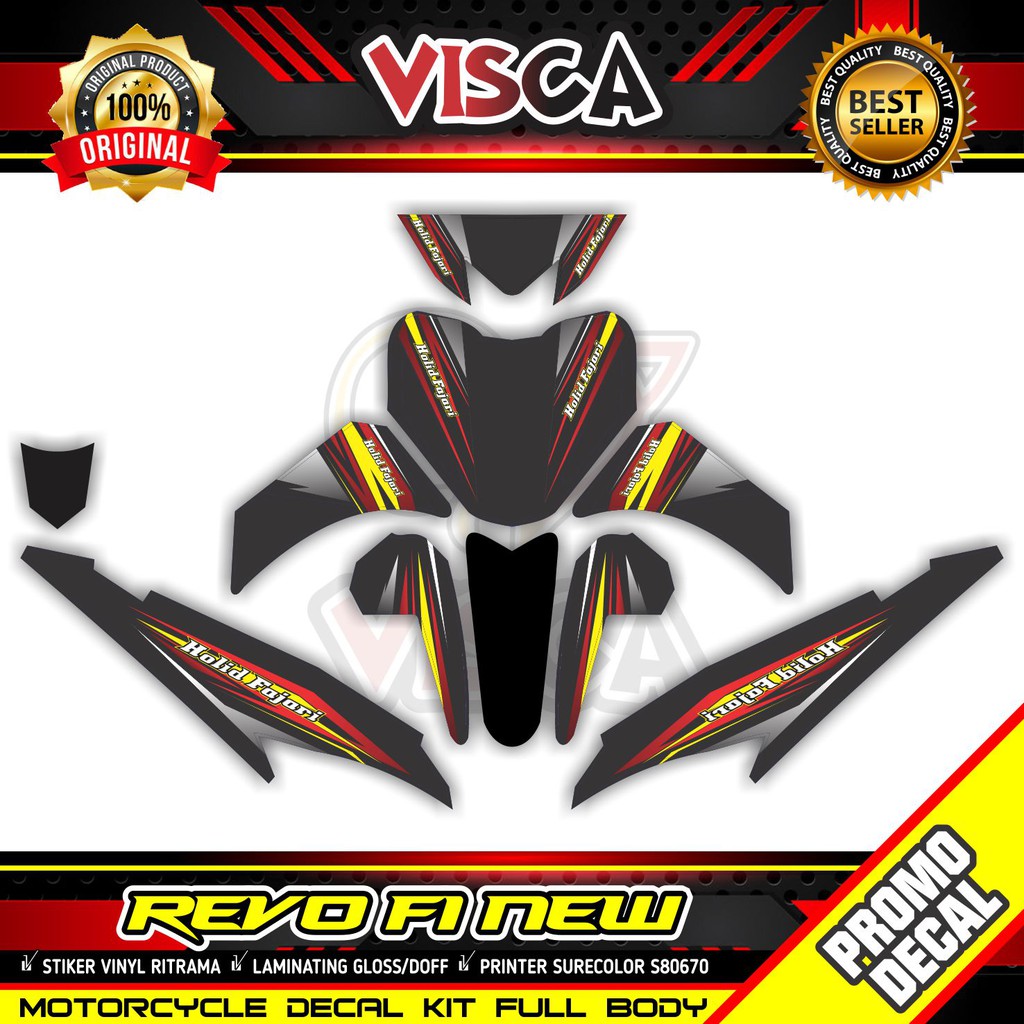 Decal Revo Fit New Stiker Revo Fit Fi dekal Revo Fit New Racing