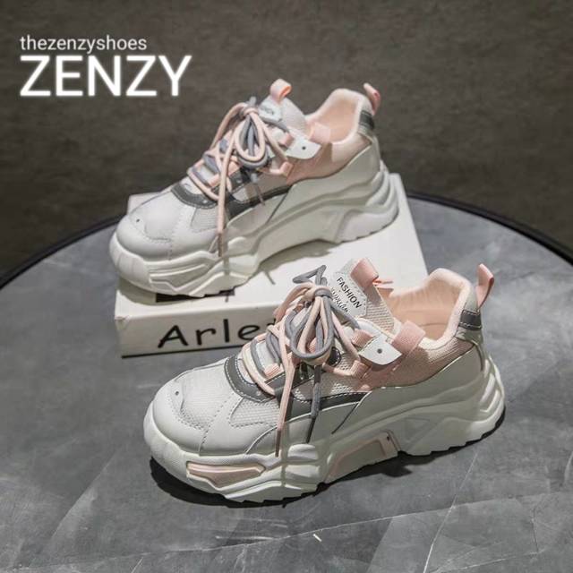 Zenzy Jennie Sneakers Korea Design - Sepatu Casual-0