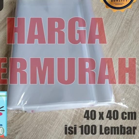 

❅ 40X40 CM PLASTIK OPP SEAL TEBAL 30 MICRON (0,5) PLASTIK TEBAL ➬